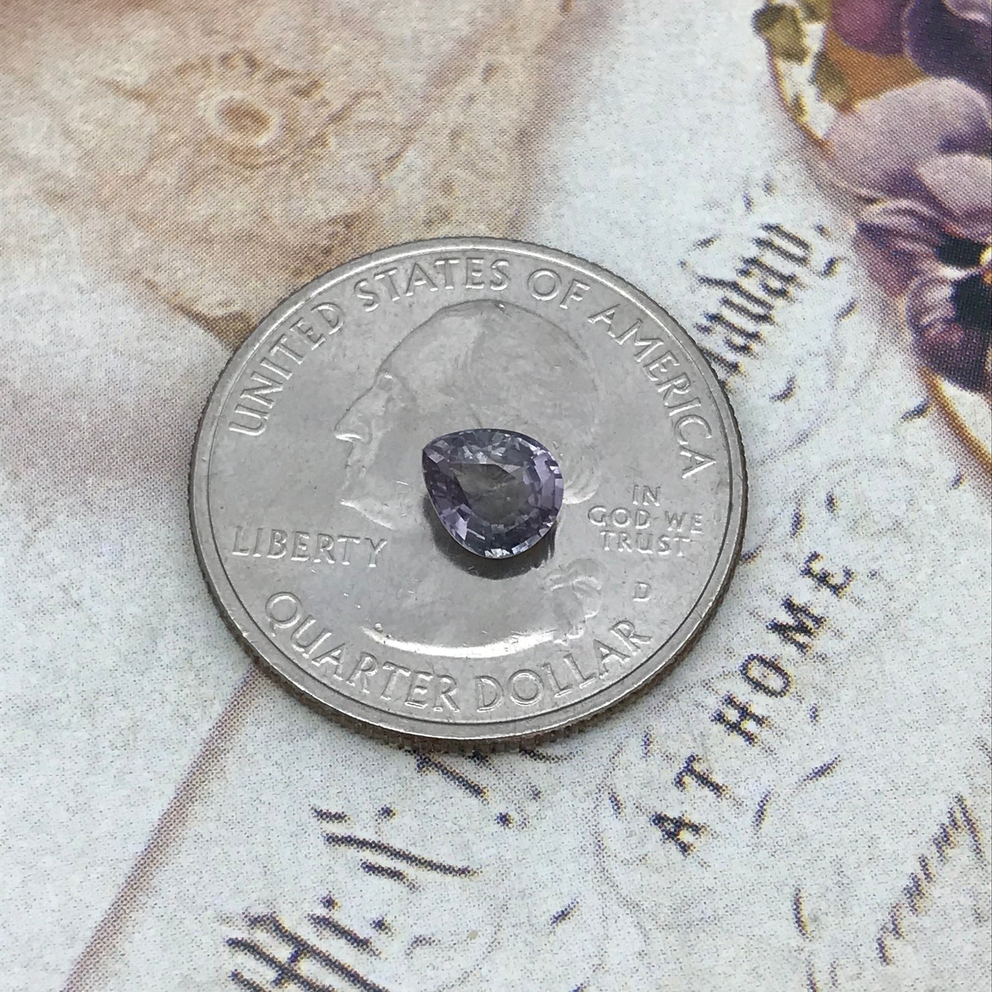 Bi-Color Natural Sapphire 6.2x5.3 mm 1 Carat - Green Purple Sapphire Loose Gemstone - Pear Corundum Gem Faceted Unmounted