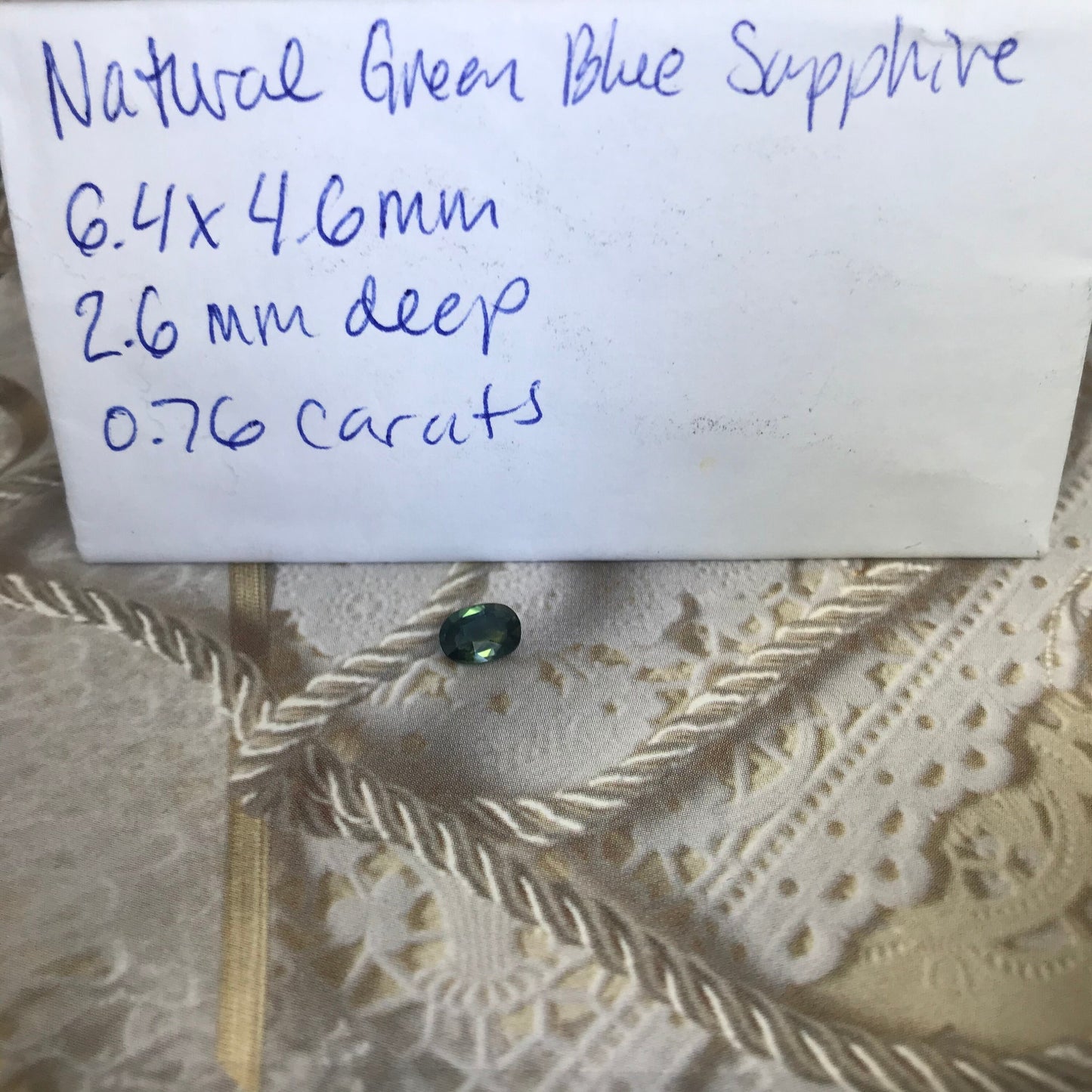 Natural Bi-Color Sapphire 6.4x4.6mm Oval 0.76 Carat Corundum Faceted Loose Unmounted Gemstone Earth Mined Gem - US Seller - Peacock Sapphire