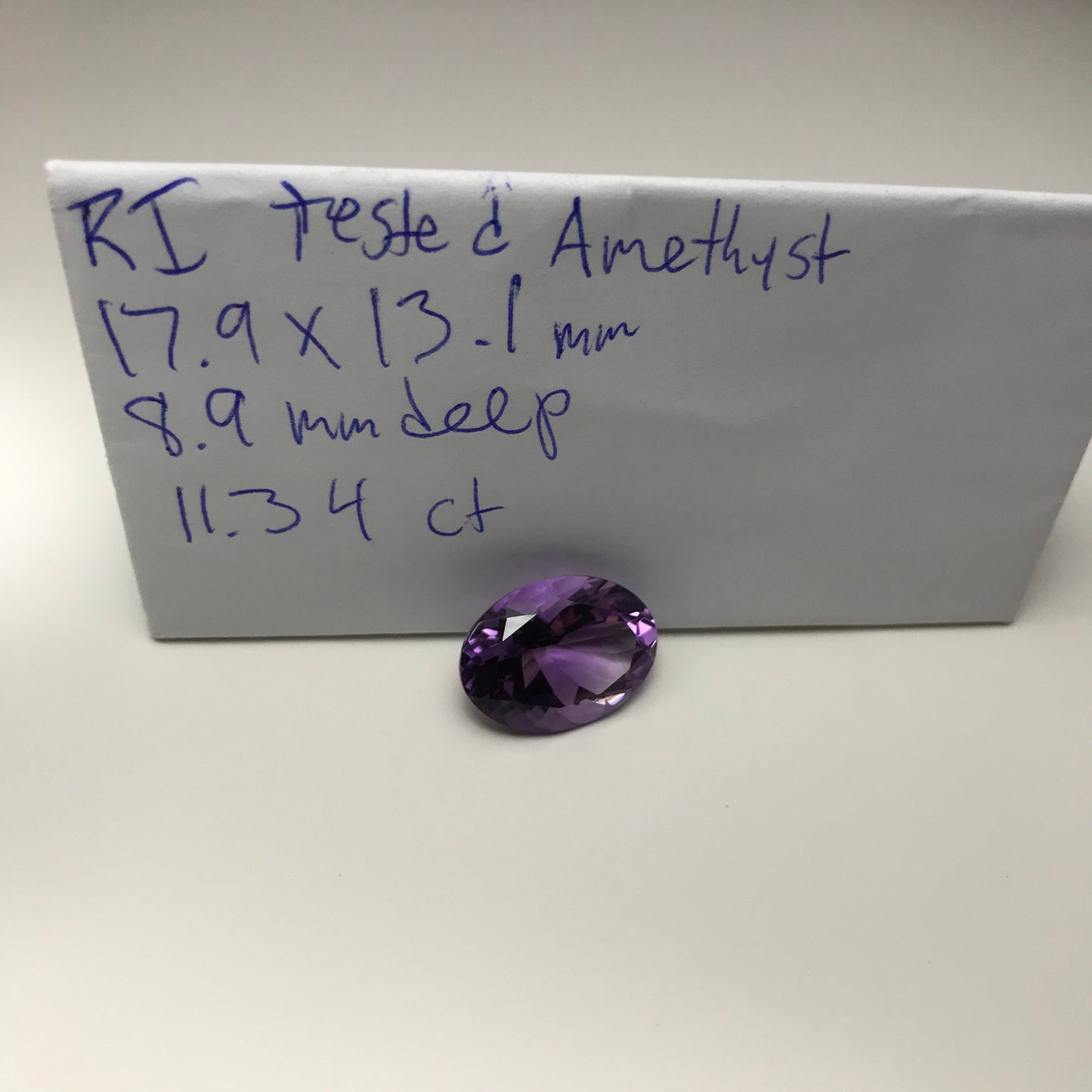 18x13mm Reclaimed Amethyst, 11.34 Natural Purple Amethyst, Recycled Ethical Loose Gemstone,