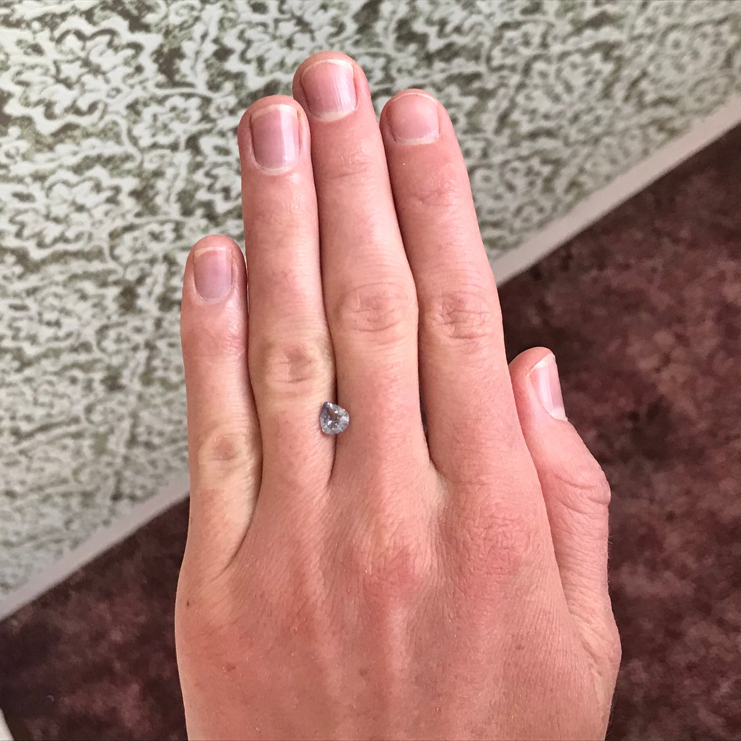 Natural Lavender Purple Sapphire 0.92 carat 6.5 x 5.5 mm Pear Cut, Faceted Loose Gemstone Light Purple Unmounted Gem