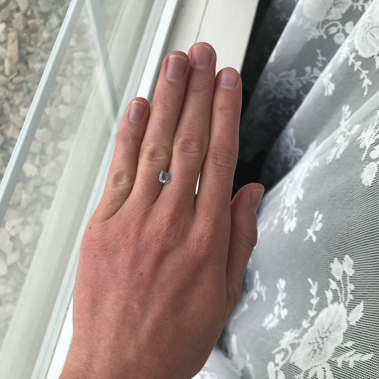 Natural Lavender Purple Sapphire 0.92 carat 6.5 x 5.5 mm Pear Cut, Faceted Loose Gemstone Light Purple Unmounted Gem