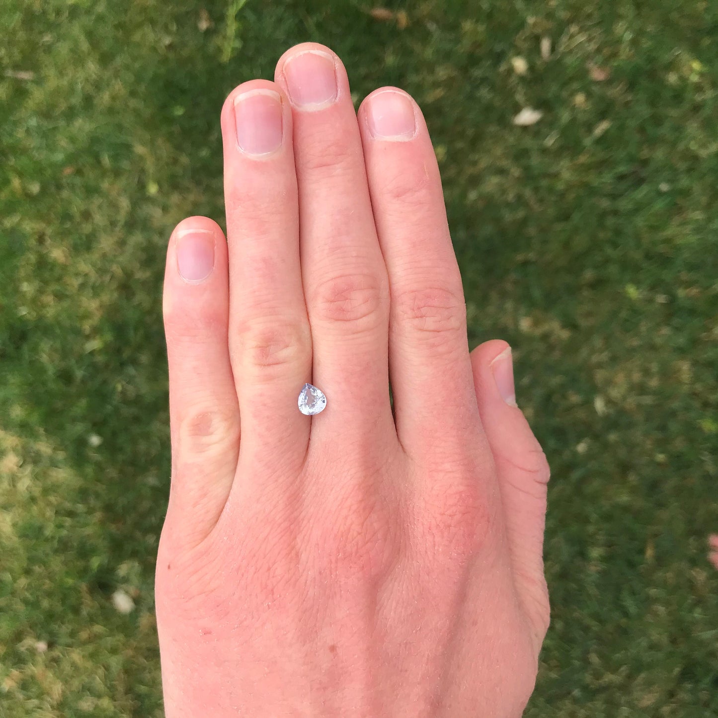 Natural Lavender Purple Sapphire 0.92 carat 6.5 x 5.5 mm Pear Cut, Faceted Loose Gemstone Light Purple Unmounted Gem