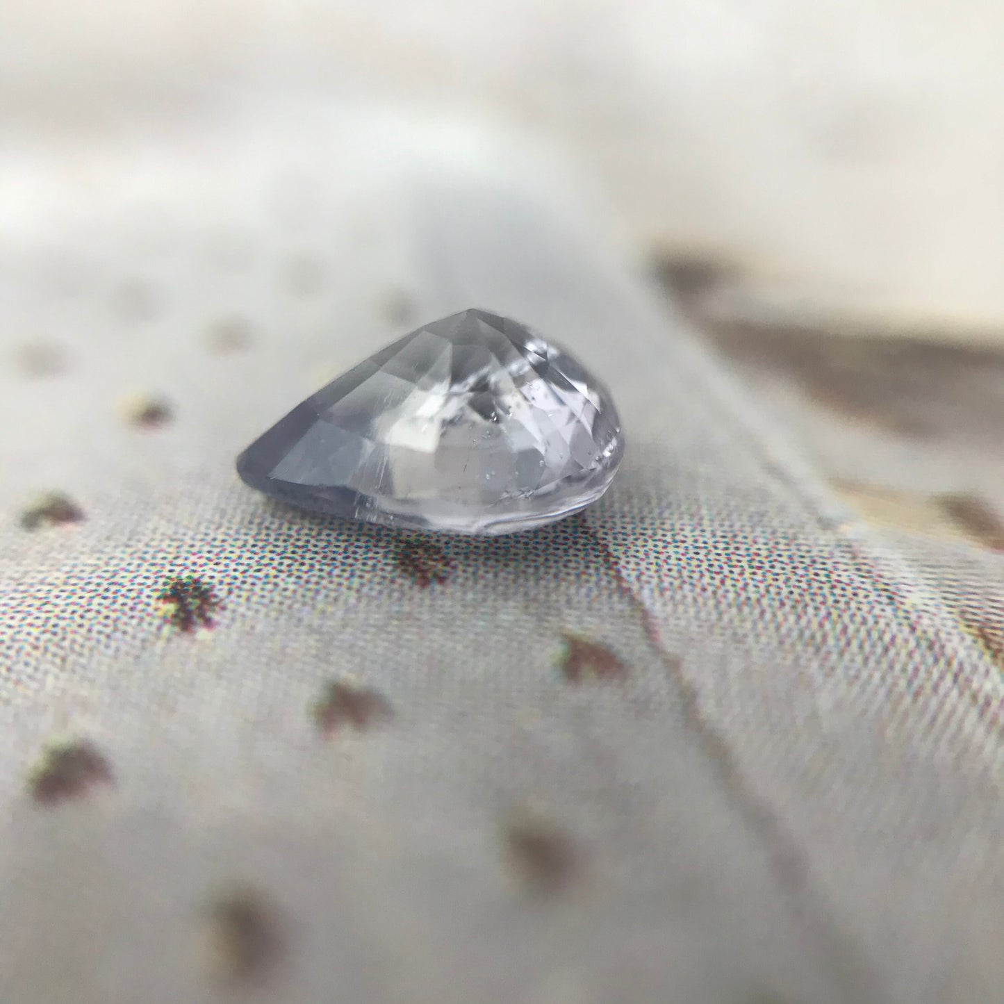 Natural Lavender Purple Sapphire 0.92 carat 6.5 x 5.5 mm Pear Cut, Faceted Loose Gemstone Light Purple Unmounted Gem