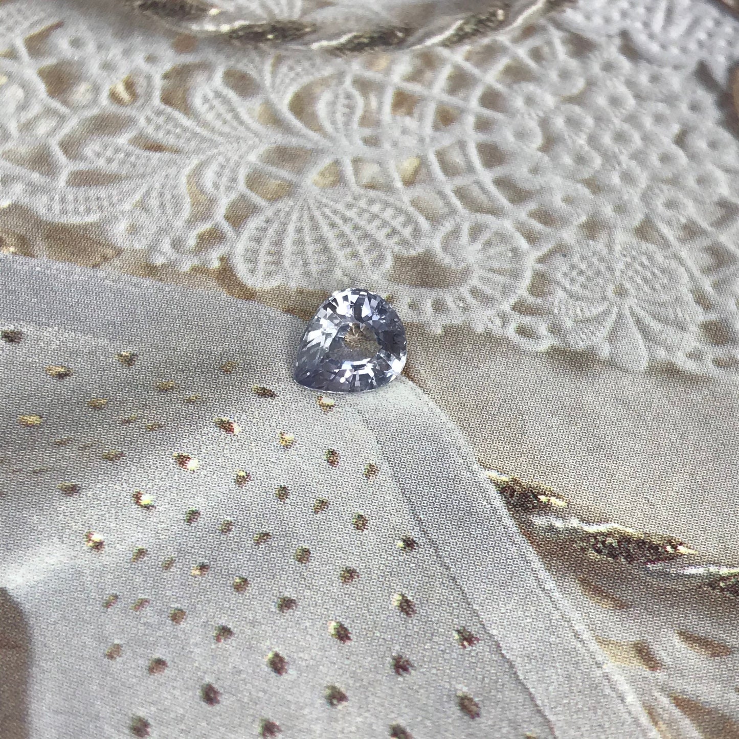 Natural Lavender Purple Sapphire 0.92 carat 6.5 x 5.5 mm Pear Cut, Faceted Loose Gemstone Light Purple Unmounted Gem