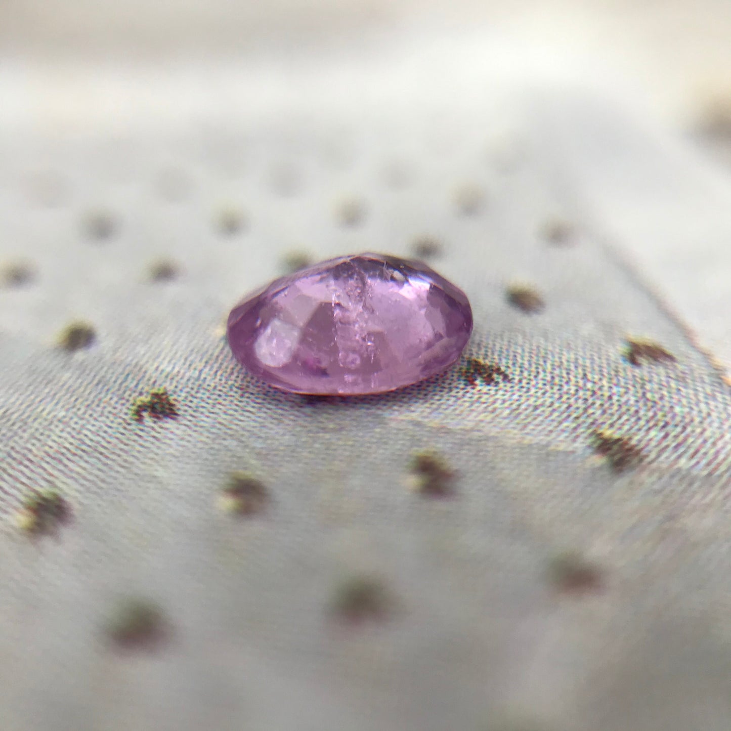 Natural Pink Sapphire 5.6 x 4.8mm 0.59 Carats Roundish Oval Cut Corundum Gem Faceted Loose Unmounted Gemstone Earth Mined Sapphire
