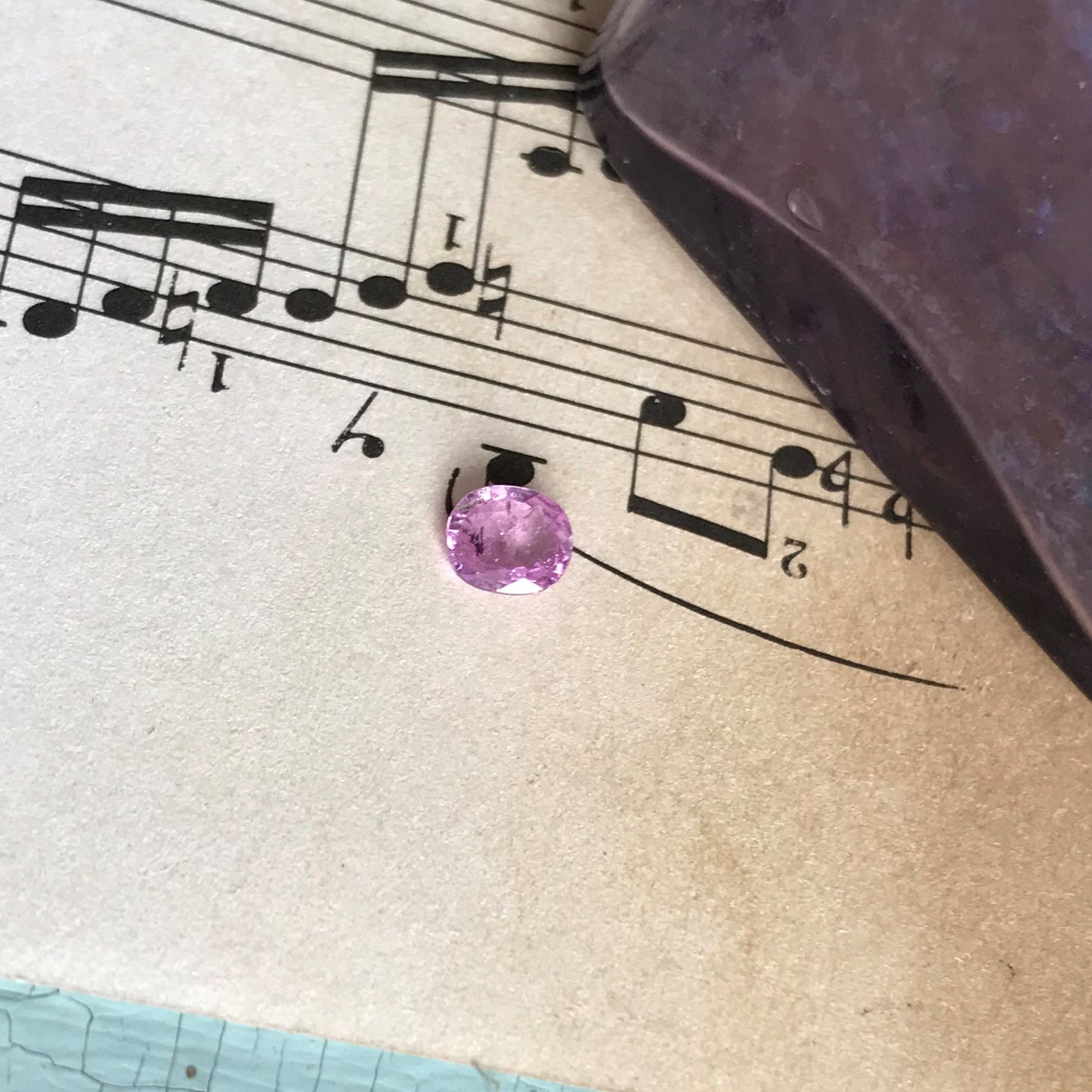 Natural Pink Sapphire 5.6 x 4.8mm 0.59 Carats Roundish Oval Cut Corundum Gem Faceted Loose Unmounted Gemstone Earth Mined Sapphire