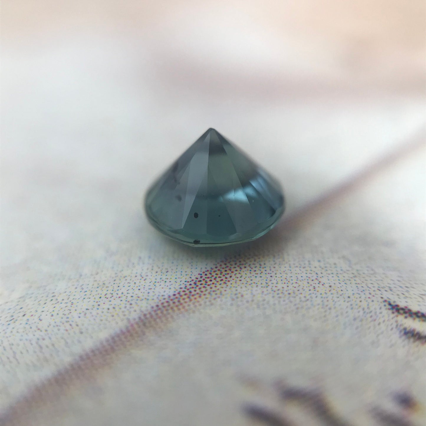 Untreated 5.4 mm Round Natural Blue Sapphire 0.89 Carat Corundum Fancy Sapphire Faceted Loose Gemstone Earth Mined Stone Approx. 5.5mm Round