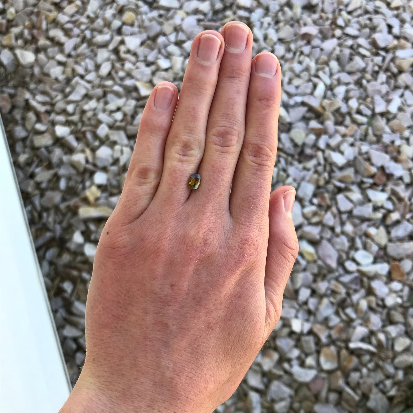 Greenish Yellow Sphene 1.03 Carat 7x5mm Oval Cut Loose Gem Unmounted Gemstone Earth Mined Stone