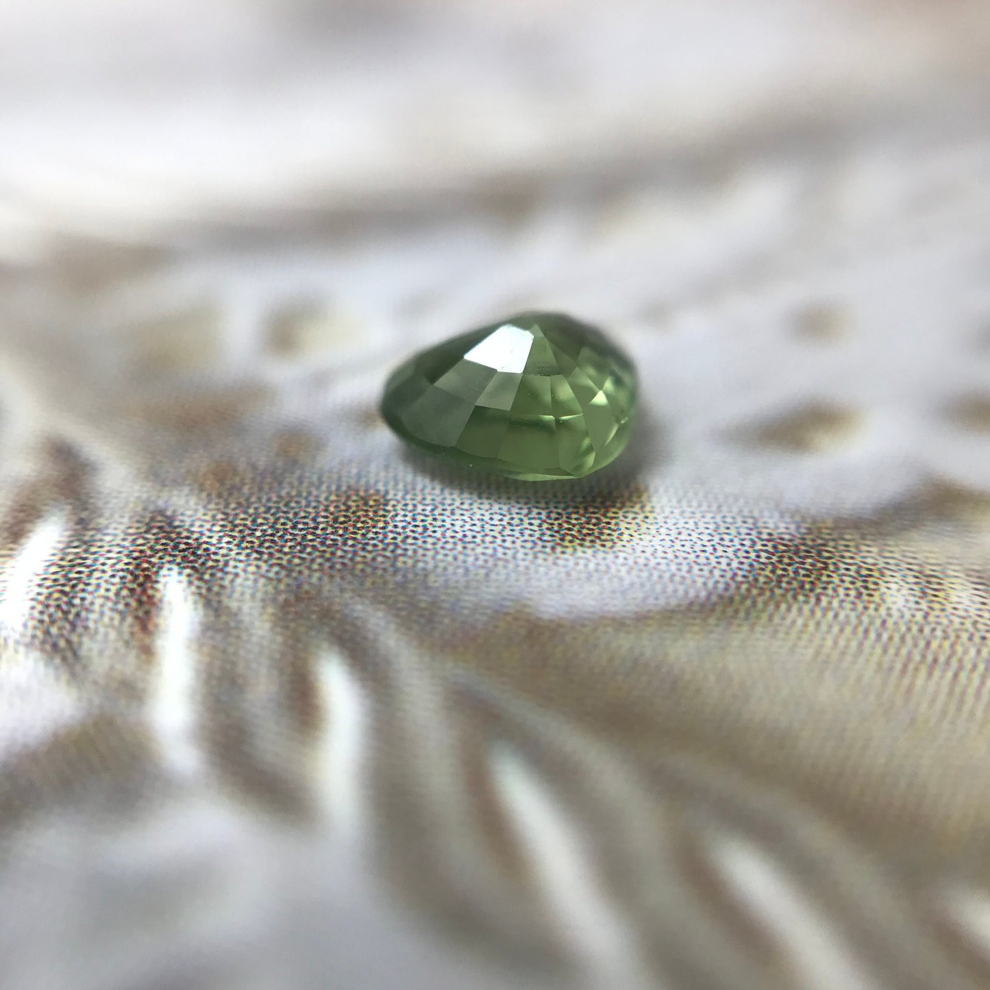 0.49 carat Natural Sapphire 5x4.5mm Fat Pear Cut Bluish Green Corundum Faceted Loose Unmounted Gemstone Earth Mined Genuine Stone