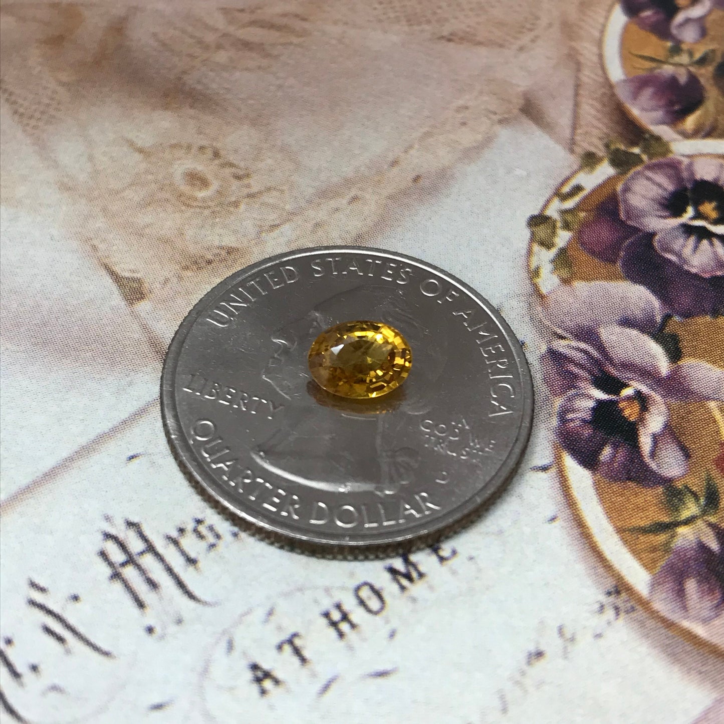 Natural Yellow Sapphire 0.95 Carats 6.6 x 5mm Oval Cut Beryllium Treated Corundum Gem Faceted Loose Unmounted Gemstone, Earth Mined