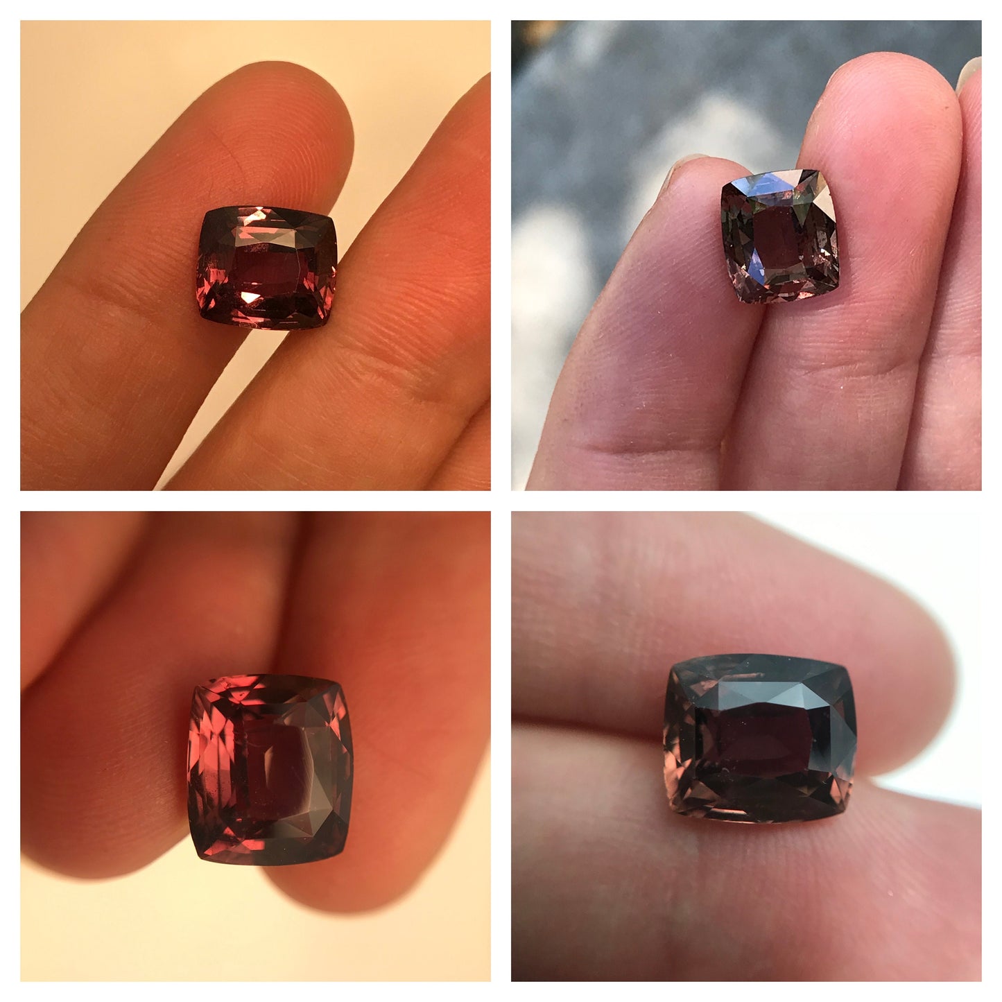 6 ct GIA Certified No Heat Natural Sapphire 10.5x9.2mm Fancy Sapphire Loose Faceted Cushion Cut Gemstone Gem, Tanzania Sapphire