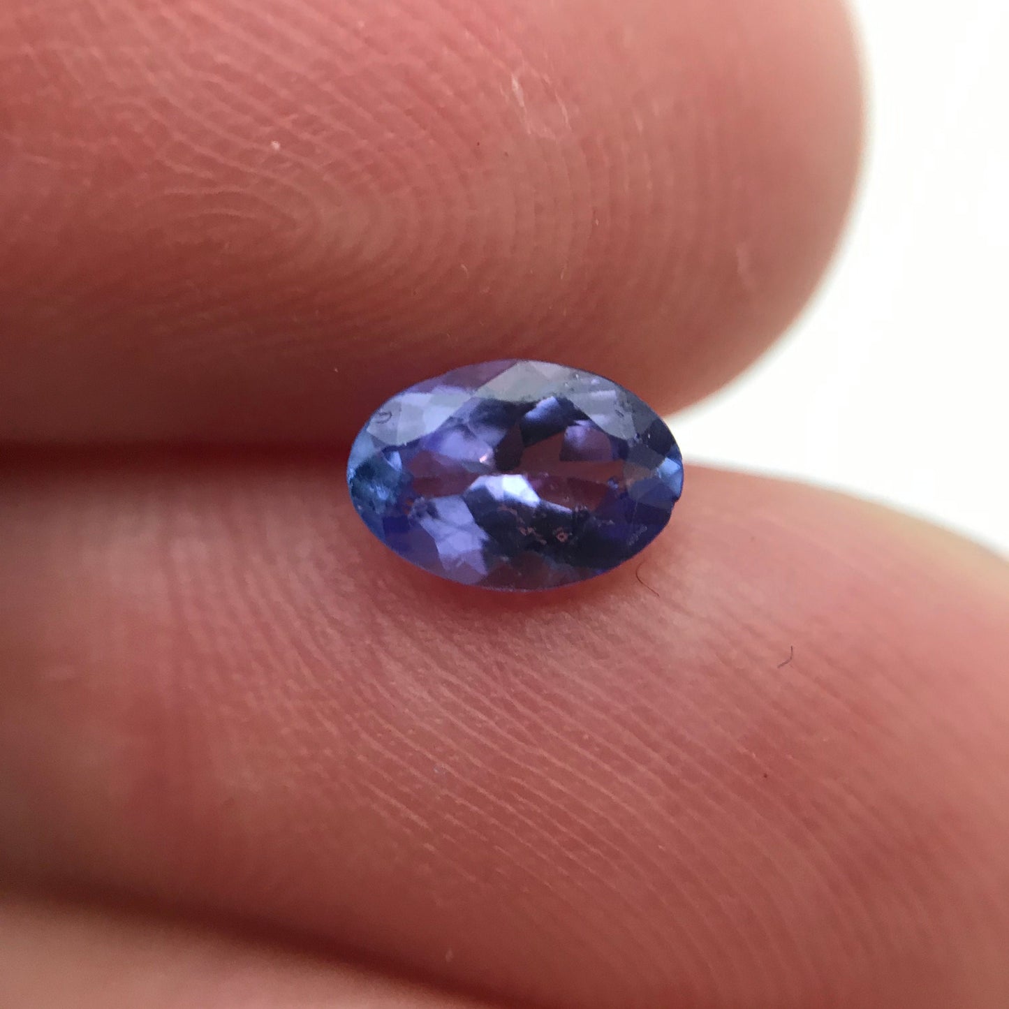 0.54 carat Violet Blue Tanzanite 6.3x4.3 mm Oval Cut, Faceted Loose Gemstone