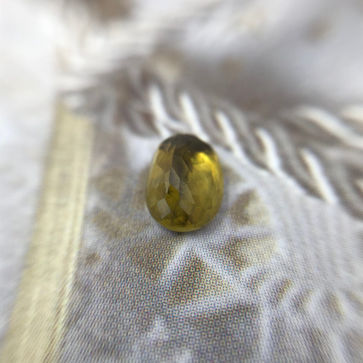 Greenish Yellow Sphene 1.03 Carat 7x5mm Oval Cut Loose Gem Unmounted Gemstone Earth Mined Stone