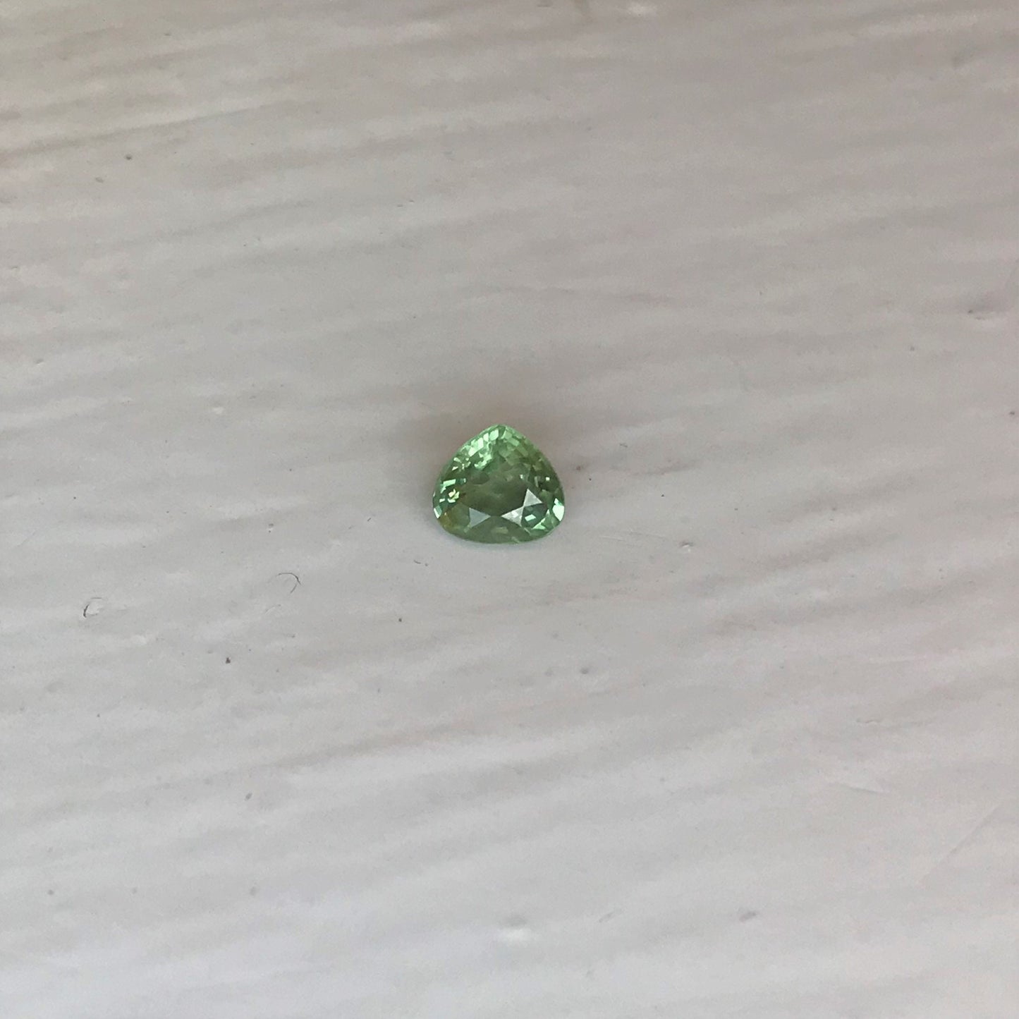 0.49 carat Natural Sapphire 5x4.5mm Fat Pear Cut Bluish Green Corundum Faceted Loose Unmounted Gemstone Earth Mined Genuine Stone