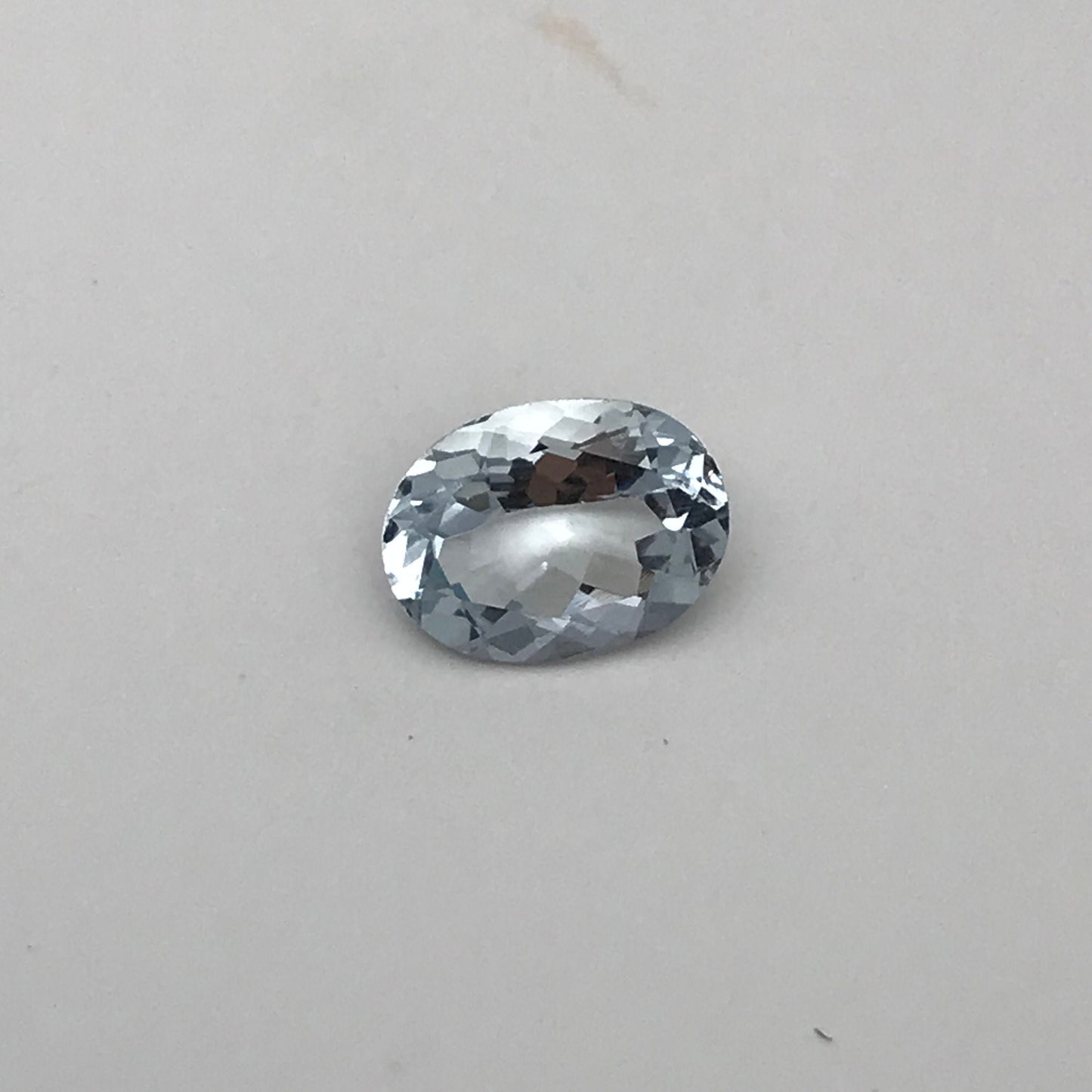 1.43 carat Light Blue Aquamarine 8.7x6.6mm Brilliant Oval Cut, Unmounted Faceted Loose Gemstone for Jewelry Setting