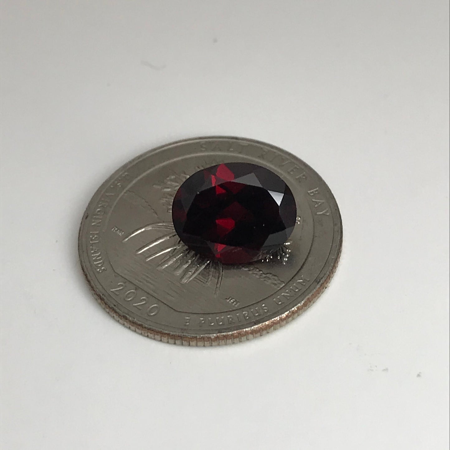 Dark Red Garnet 4.55 Carat 10.9x8.8mm Oval Cut