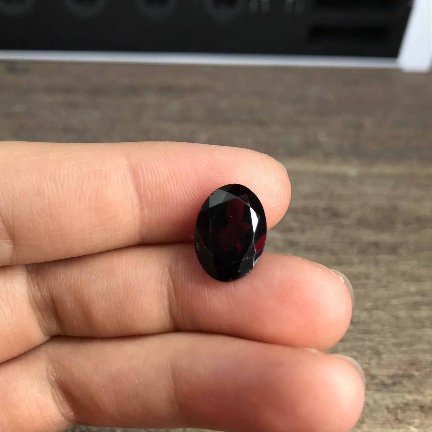 Dark Red Garnet 7.03 Carat 14x10mm Oval Cut
