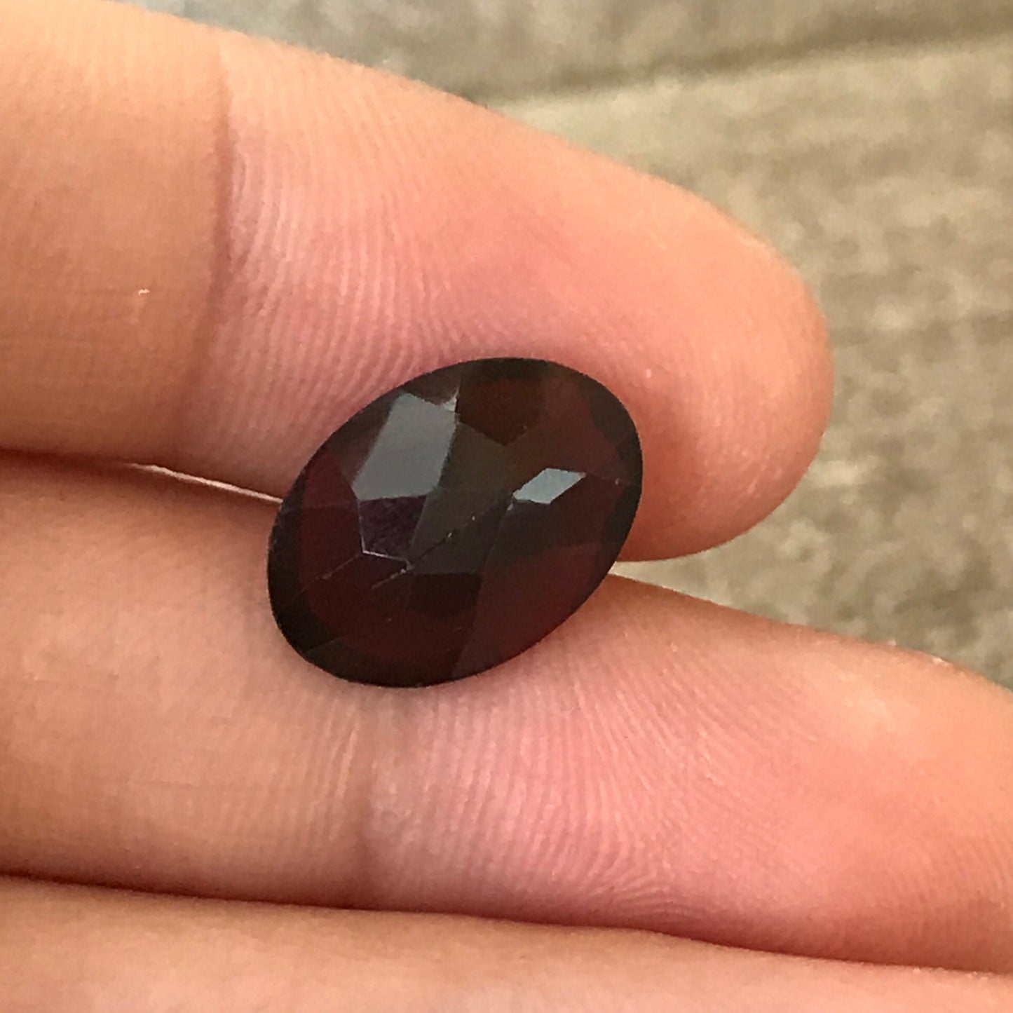 Dark Red Garnet 7.03 Carat 14x10mm Oval Cut