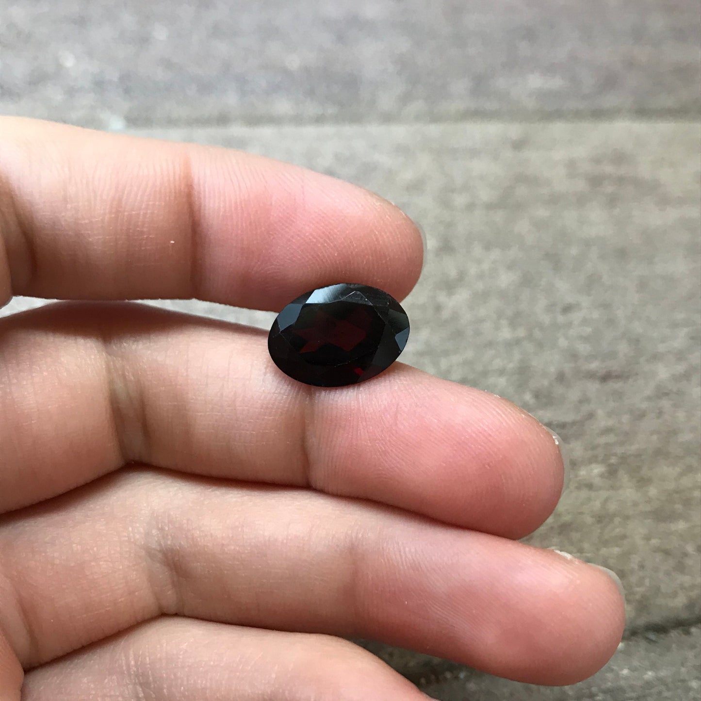 Dark Red Garnet 7.03 Carat 14x10mm Oval Cut