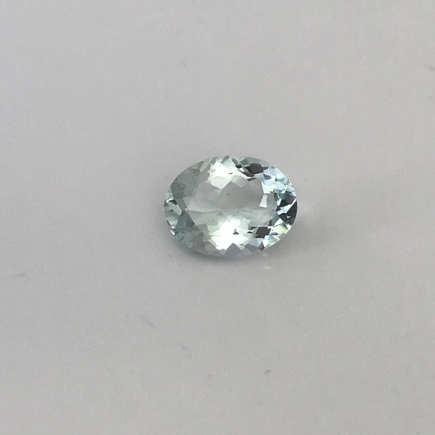 Blue Aquamarine 1.43 carat 9x7mm Brilliant Oval Cut, Unmounted Faceted Loose Gemstone for Jewelry Setting