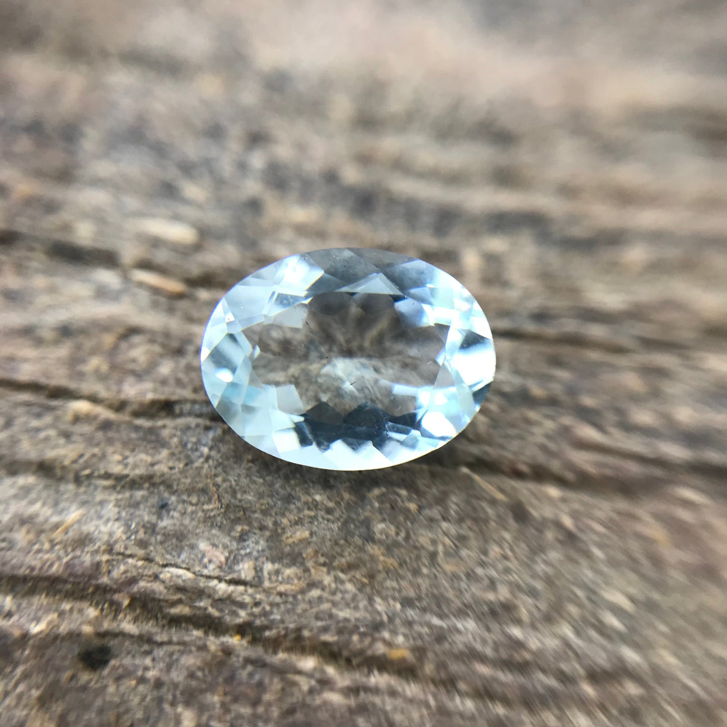 Blue Aquamarine 1.43 carat 9x7mm Brilliant Oval Cut, Unmounted Faceted Loose Gemstone for Jewelry Setting