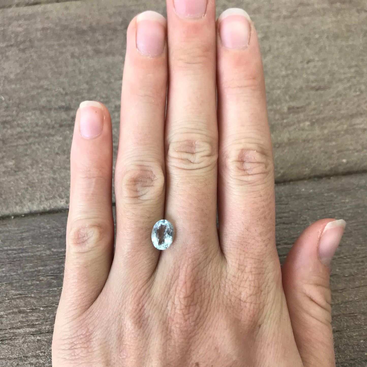 Blue Aquamarine 1.43 carat 9x7mm Brilliant Oval Cut, Unmounted Faceted Loose Gemstone for Jewelry Setting