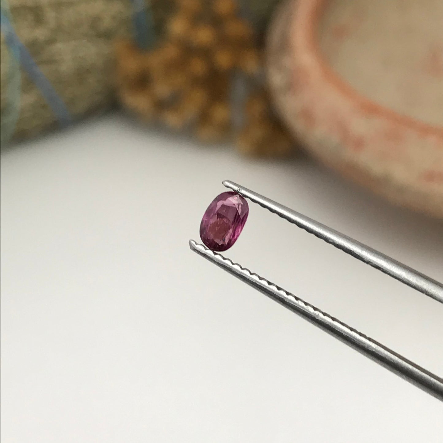 Natural Ruby 0.35 Carat 4.7x3mm Oval Cut, Heated Thai Ruby, Unmounted Faceted Loose Gemstone, July Birthstone