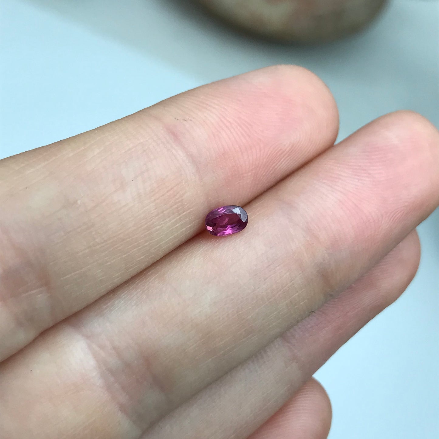 Natural Ruby 0.35 Carat 4.7x3mm Oval Cut, Heated Thai Ruby, Unmounted Faceted Loose Gemstone, July Birthstone