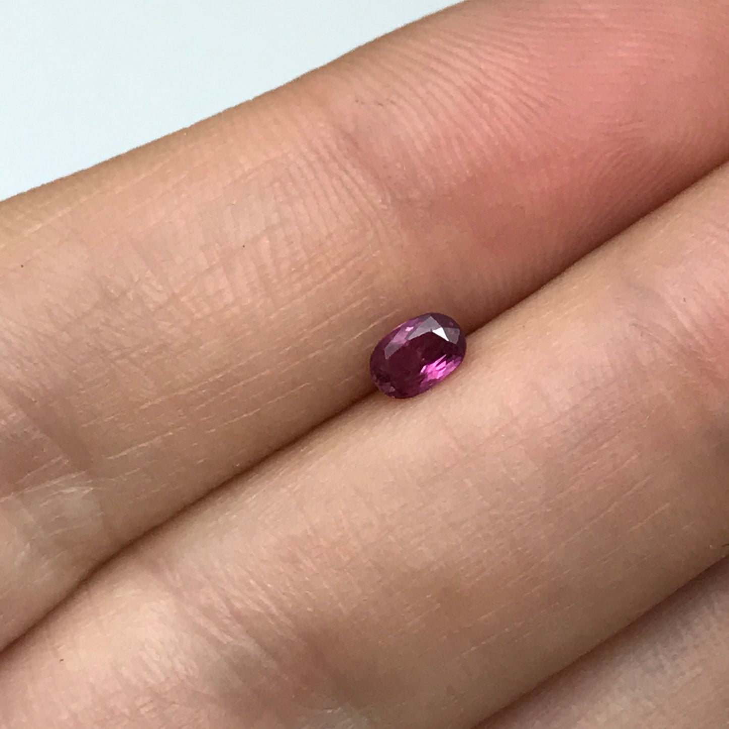 Natural Ruby 0.35 Carat 4.7x3mm Oval Cut, Heated Thai Ruby, Unmounted Faceted Loose Gemstone, July Birthstone