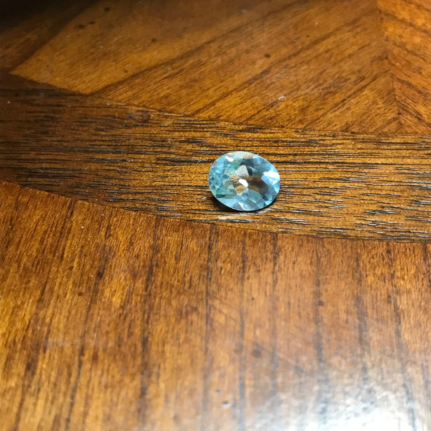 2.28 carat Light Blue Aquamarine 10x7.8mm Oval Cut, Unmounted Faceted Loose Gemstone