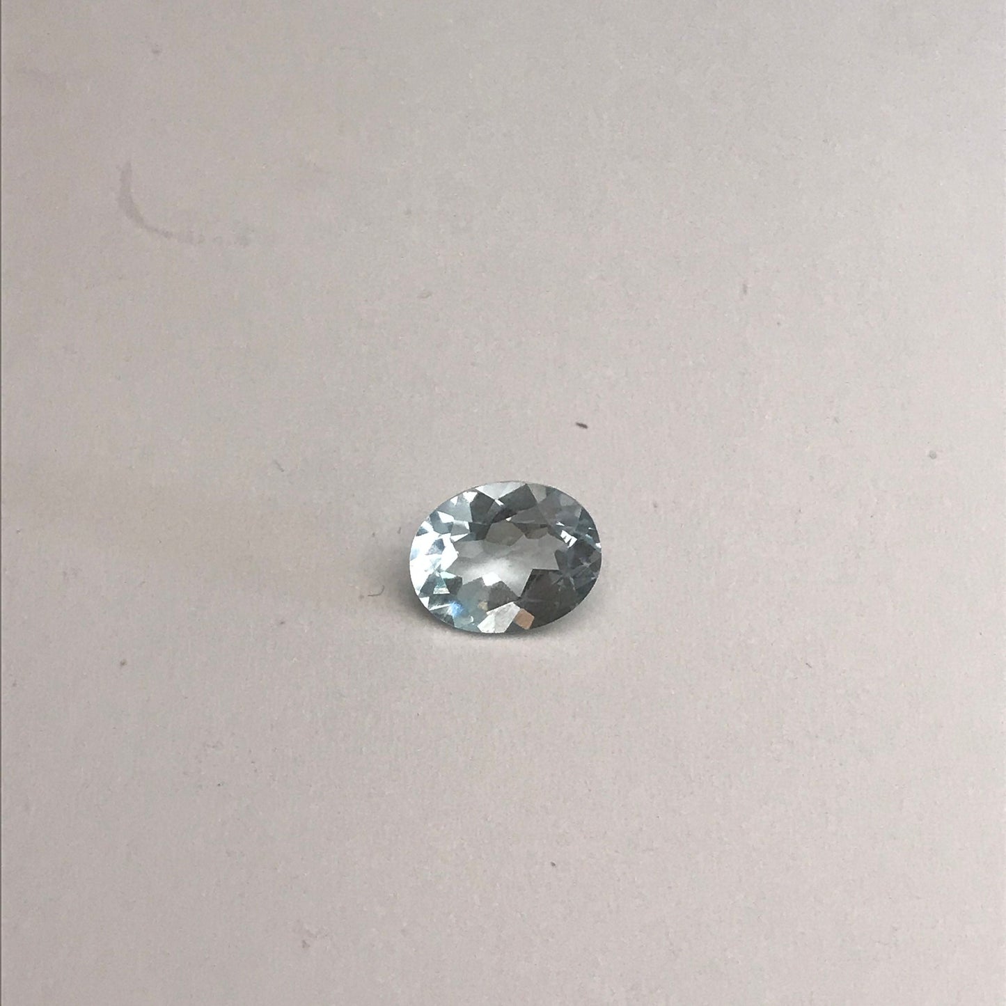 2.28 carat Light Blue Aquamarine 10x7.8mm Oval Cut, Unmounted Faceted Loose Gemstone