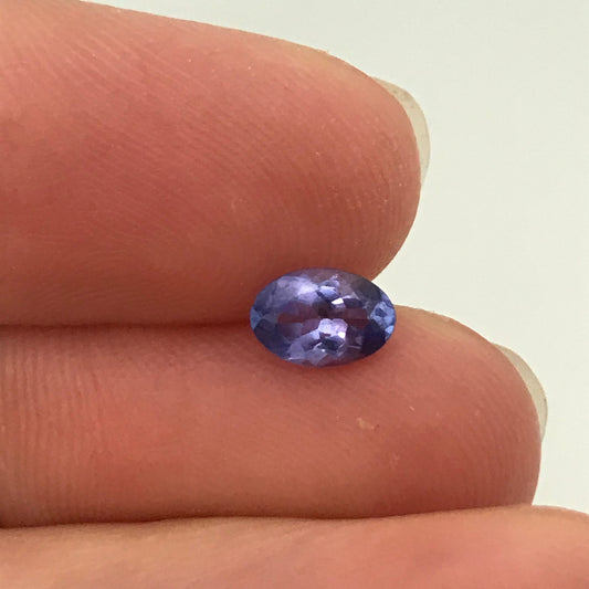 0.54 carat Violet Blue Tanzanite 6.3x4.3 mm Oval Cut, Faceted Loose Gemstone