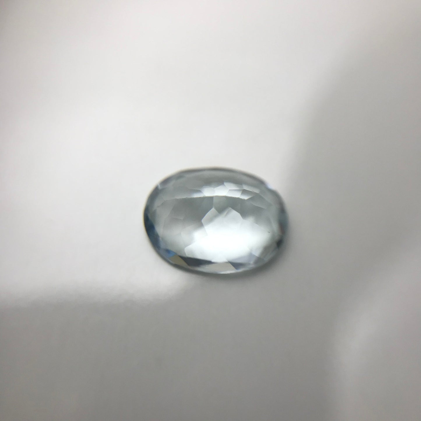 1.43 carat Light Blue Aquamarine 8.7x6.6mm Brilliant Oval Cut, Unmounted Faceted Loose Gemstone for Jewelry Setting