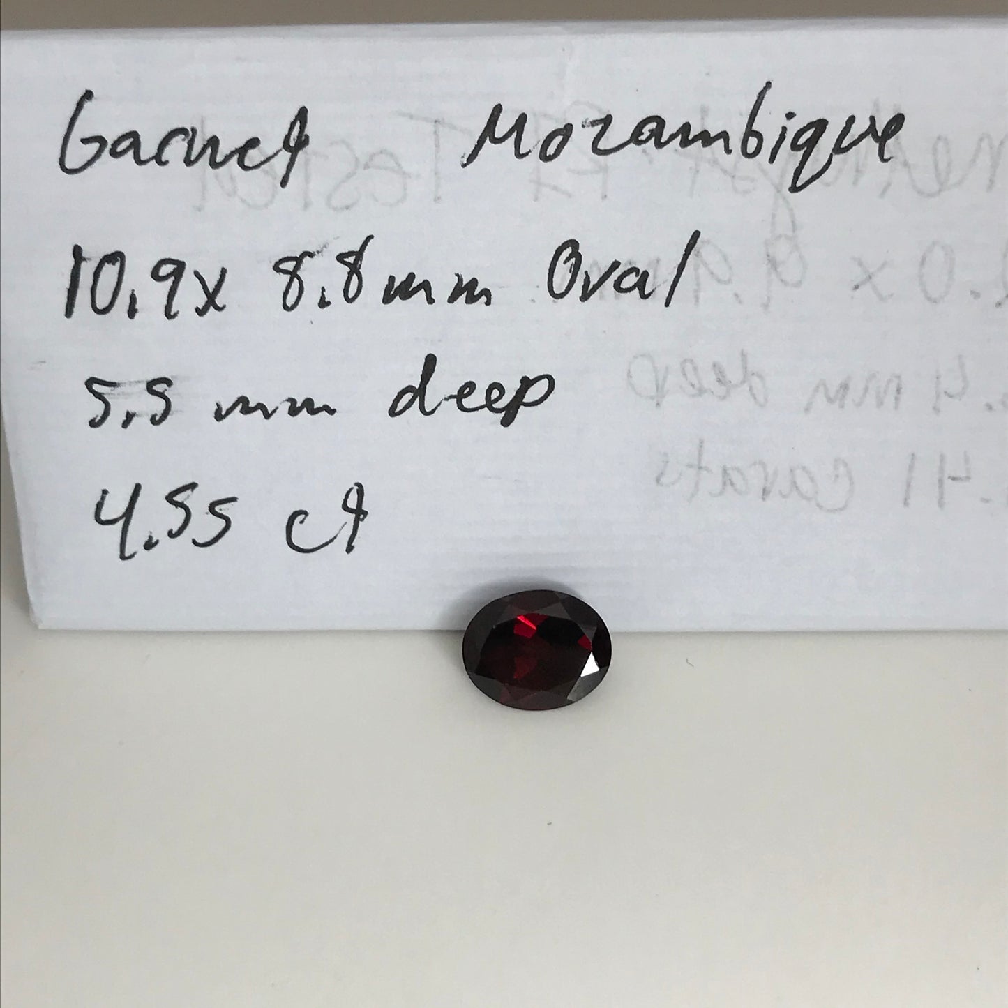 Dark Red Garnet 4.55 Carat 10.9x8.8mm Oval Cut