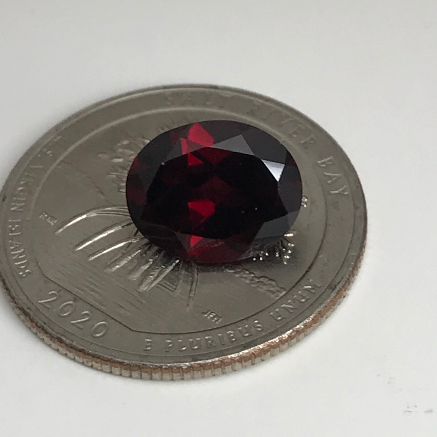 Dark Red Garnet 4.55 Carat 10.9x8.8mm Oval Cut