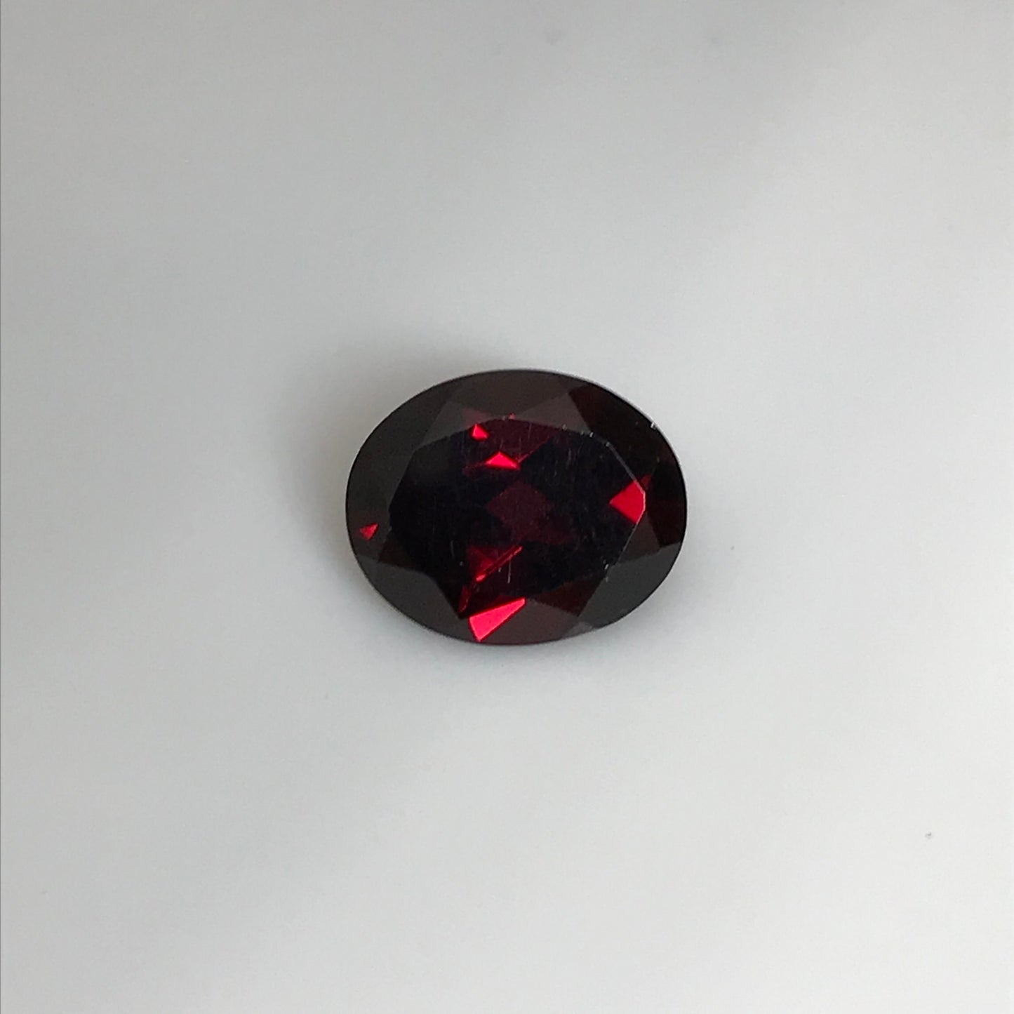Dark Red Garnet 4.55 Carat 10.9x8.8mm Oval Cut