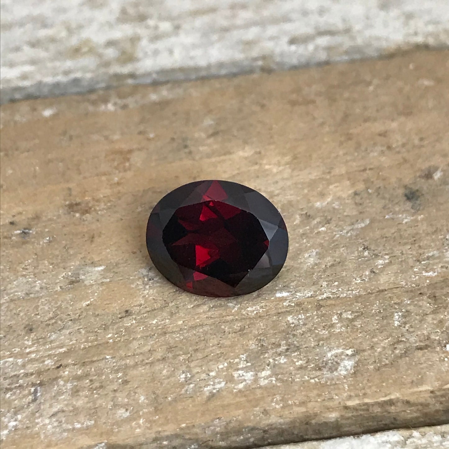 Dark Red Garnet 4.55 Carat 10.9x8.8mm Oval Cut