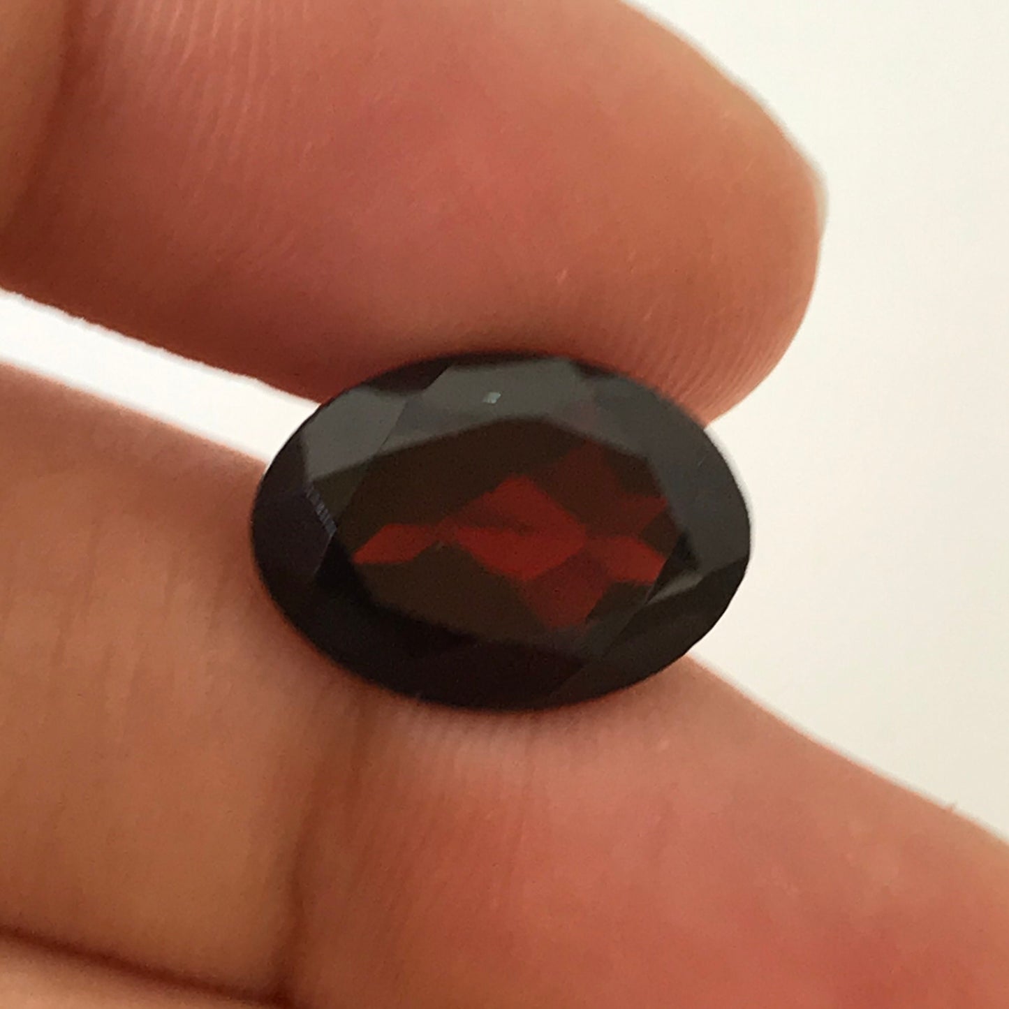 Dark Red Garnet 7.03 Carat 14x10mm Oval Cut