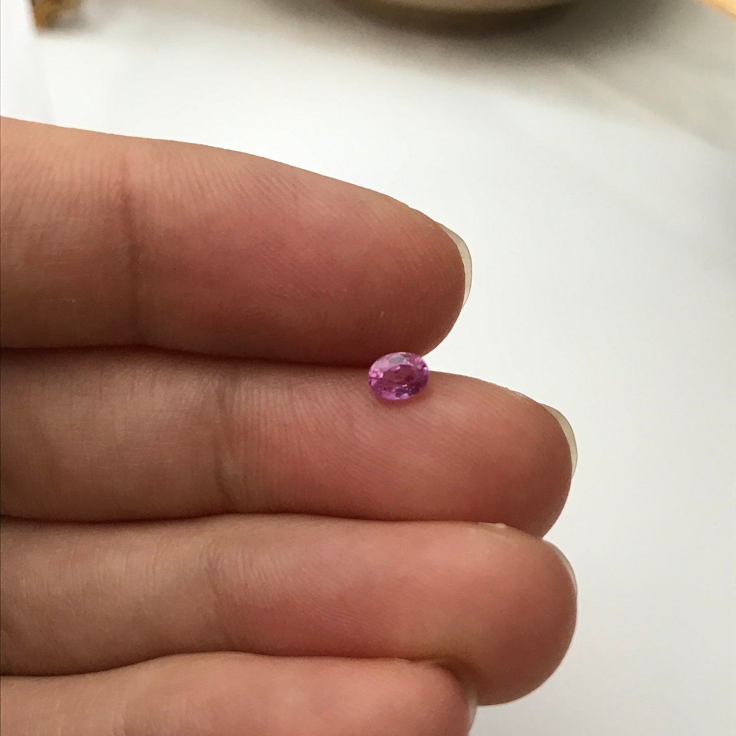 Pink Sapphire 0.33 carat 4.2x3.2mm Oval Cut, Natural Sapphire Heat Only, Faceted Loose Unmounted Gemstone for Jewelry Setting