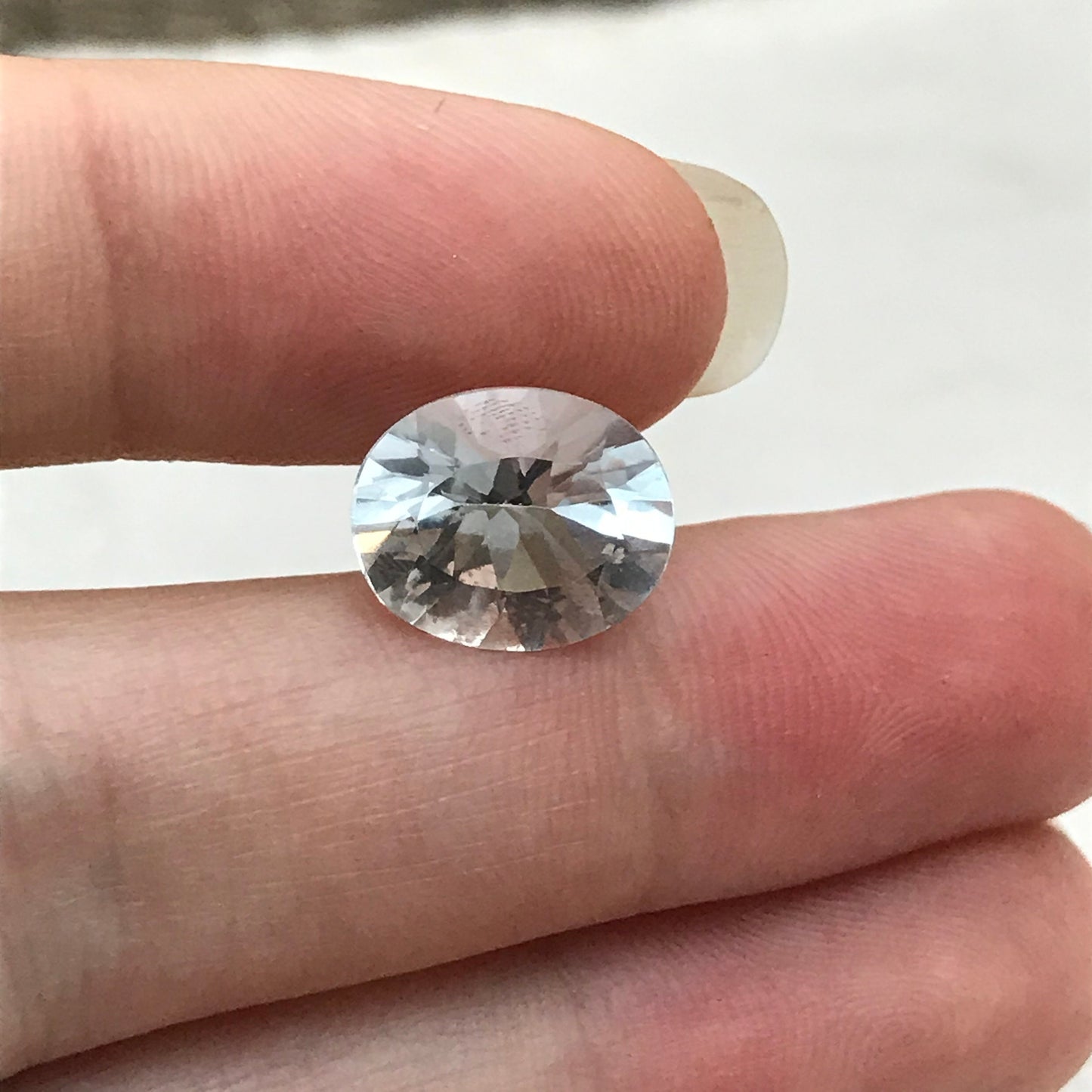 Aquamarine 4 carat 12.3x10.2mm Oval Cut Natural Blue Beryl Aquamarine, Faceted Loose Wholesale Gemstone for Jewelry 12x10mm