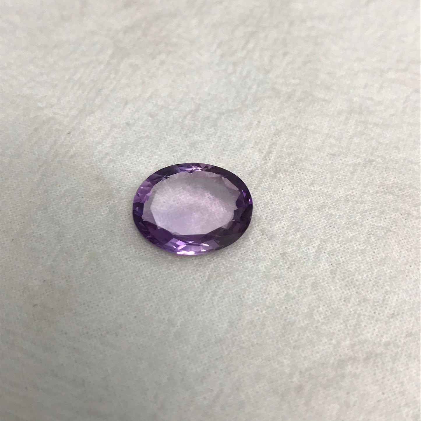 7 Carat Purple Amethyst 15.7x12mm Oval, Loose Gem Reclaimed/Recycled Gemstone Faceted for Jewelry setting, February Birthstone 16x12mm