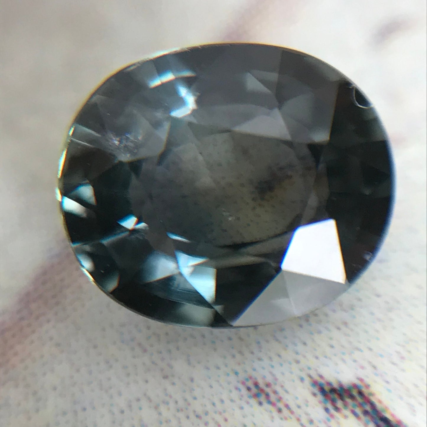 Color Change Natural Sapphire 6.4x5.4mm Oval 0.96 Carat - Blue Purple to Blue Green Gemstone - Corundum Gem Faceted Loose Unmounted