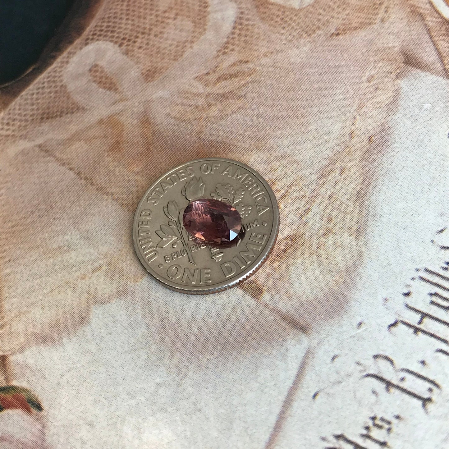 Natural Orangey Red Sapphire 7x5mm 0.74 Carat Rose-Cut Oval Cut Faceted Gem Loose Unmounted Gemstone Earth Mined