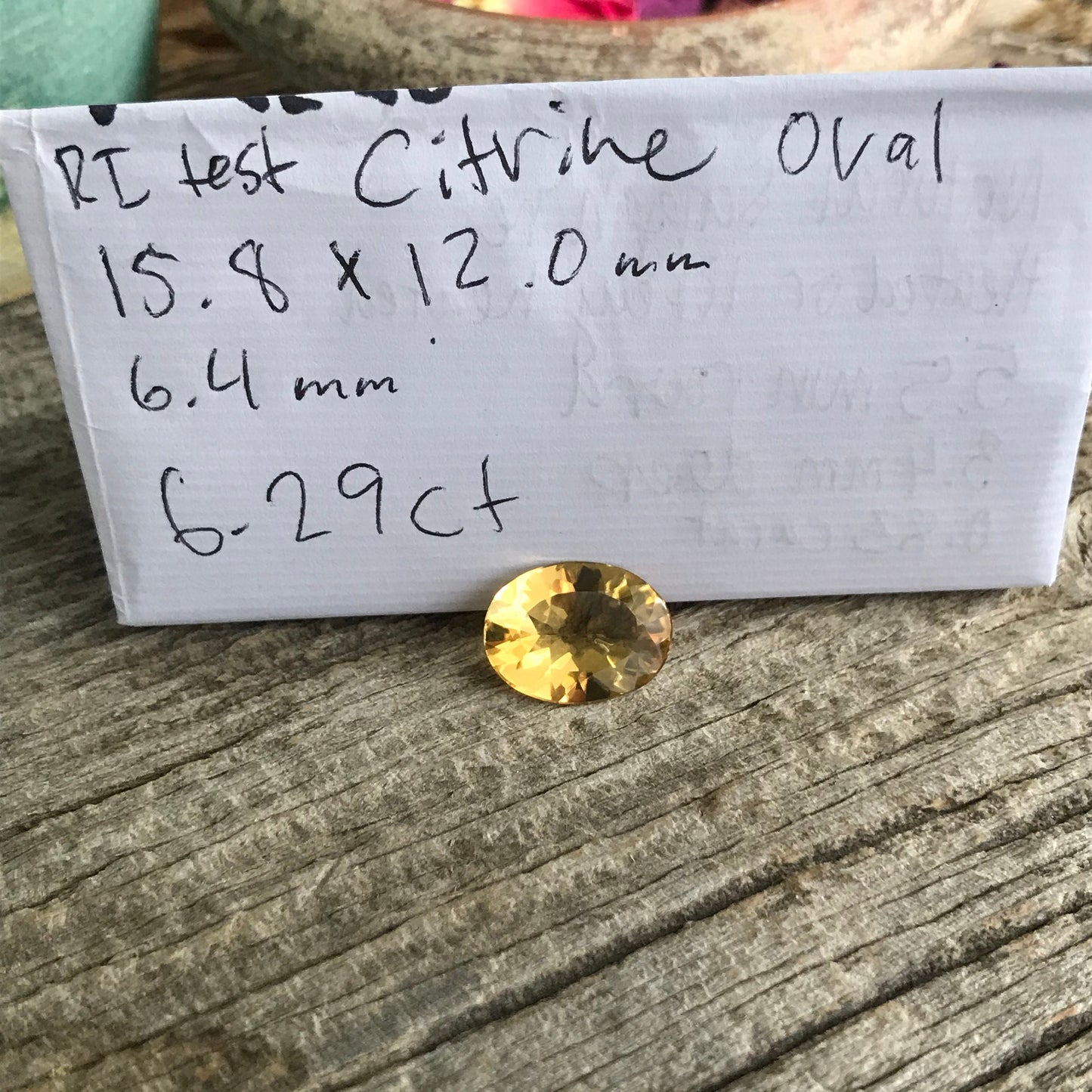 16x12mm Orangey Yellow Citrine 6.29 cts Oval cut, Reclaimed/Recycled Gemstone Loose Faceted November Birthstone US Seller, Quartz