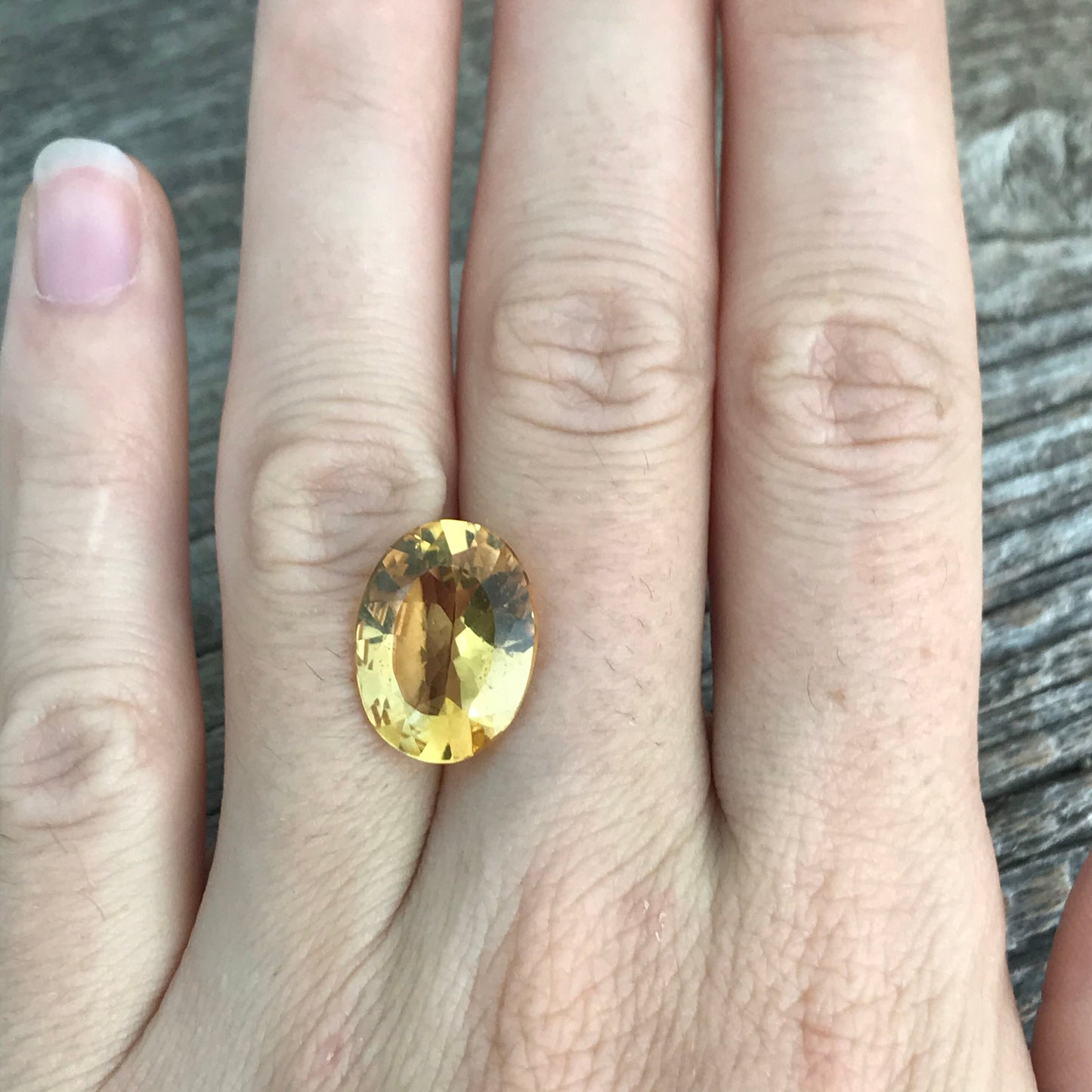 16x12mm Orangey Yellow Citrine 6.29 cts Oval cut, Reclaimed/Recycled Gemstone Loose Faceted November Birthstone US Seller, Quartz