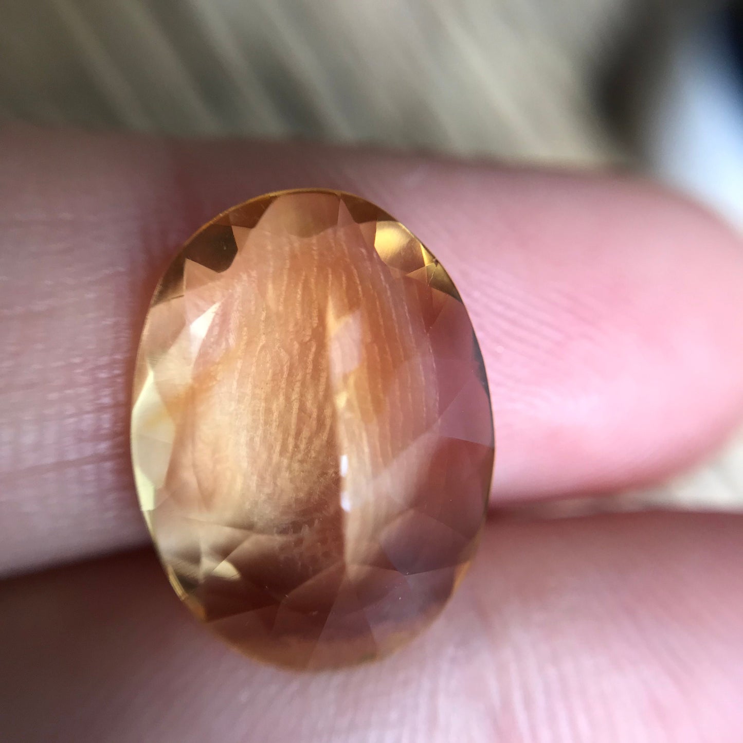 16x12mm Orangey Yellow Citrine 6.29 cts Oval cut, Reclaimed/Recycled Gemstone Loose Faceted November Birthstone US Seller, Quartz