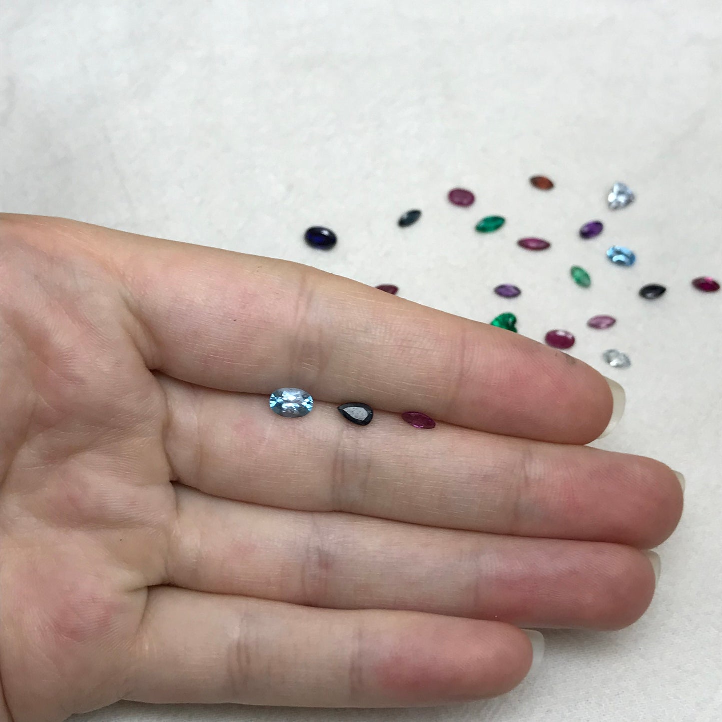 3 Gemstone Mix, 5mm Loose Faceted Gems, Precious and Semiprecious Gems, Topaz, Amethyst, Ruby, Sapphire, Emerald, Surprise Gems