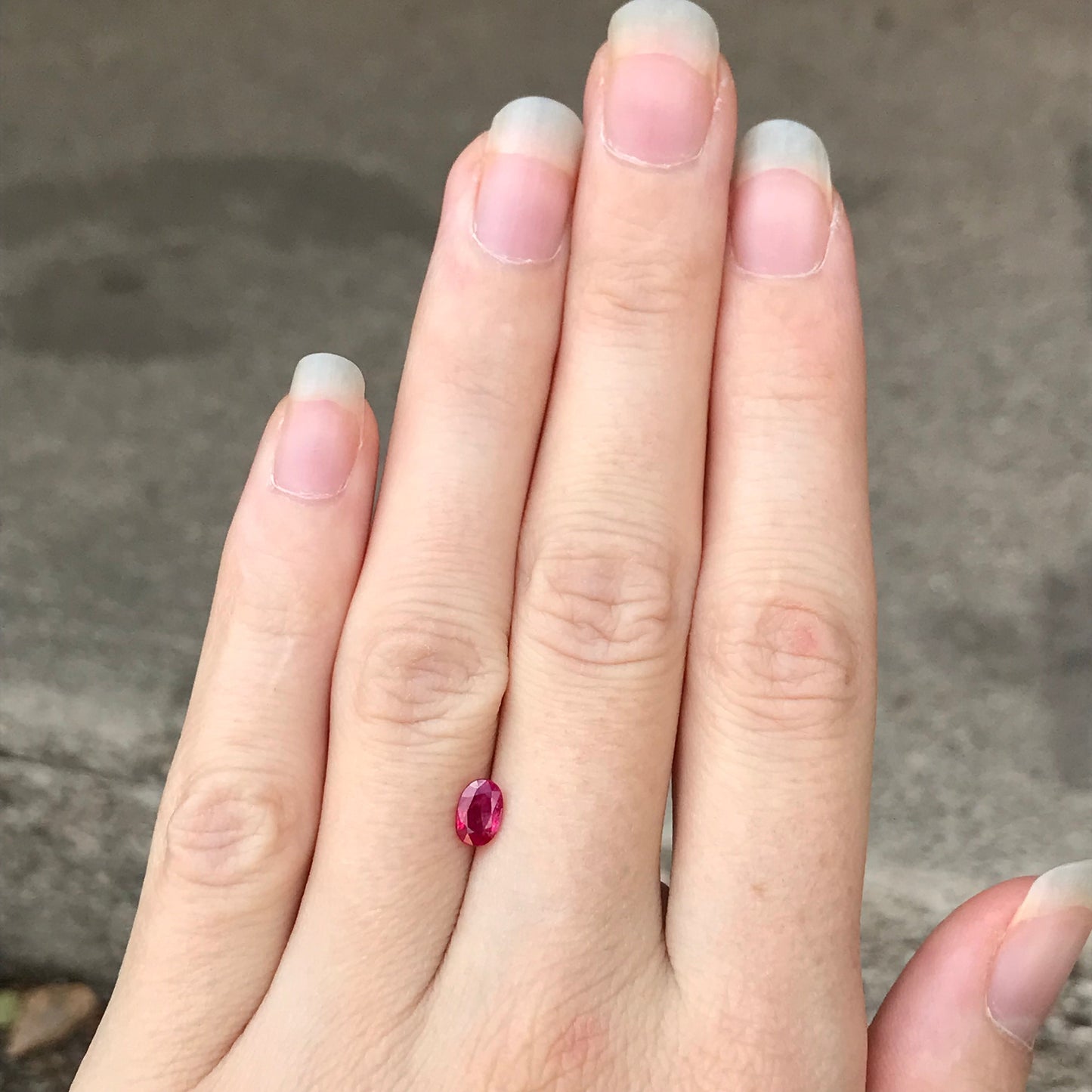 6x4mm Natural Ruby Heated with Flux Healing 0.60 Carat, Oval Cut Gemstone, Loose Faceted July Birthstone Treated Red Ruby