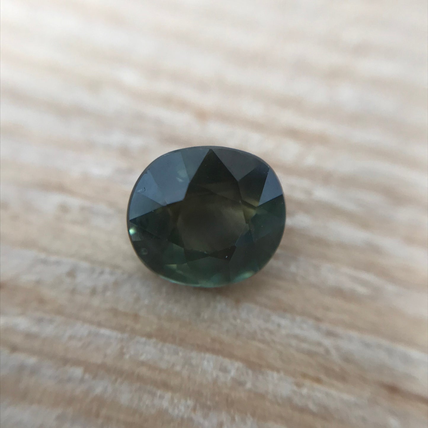 Natural Green Sapphire 5.6x5mm 1 Carat Oval Corundum Faceted Gem Loose Unmounted Green Gemstone