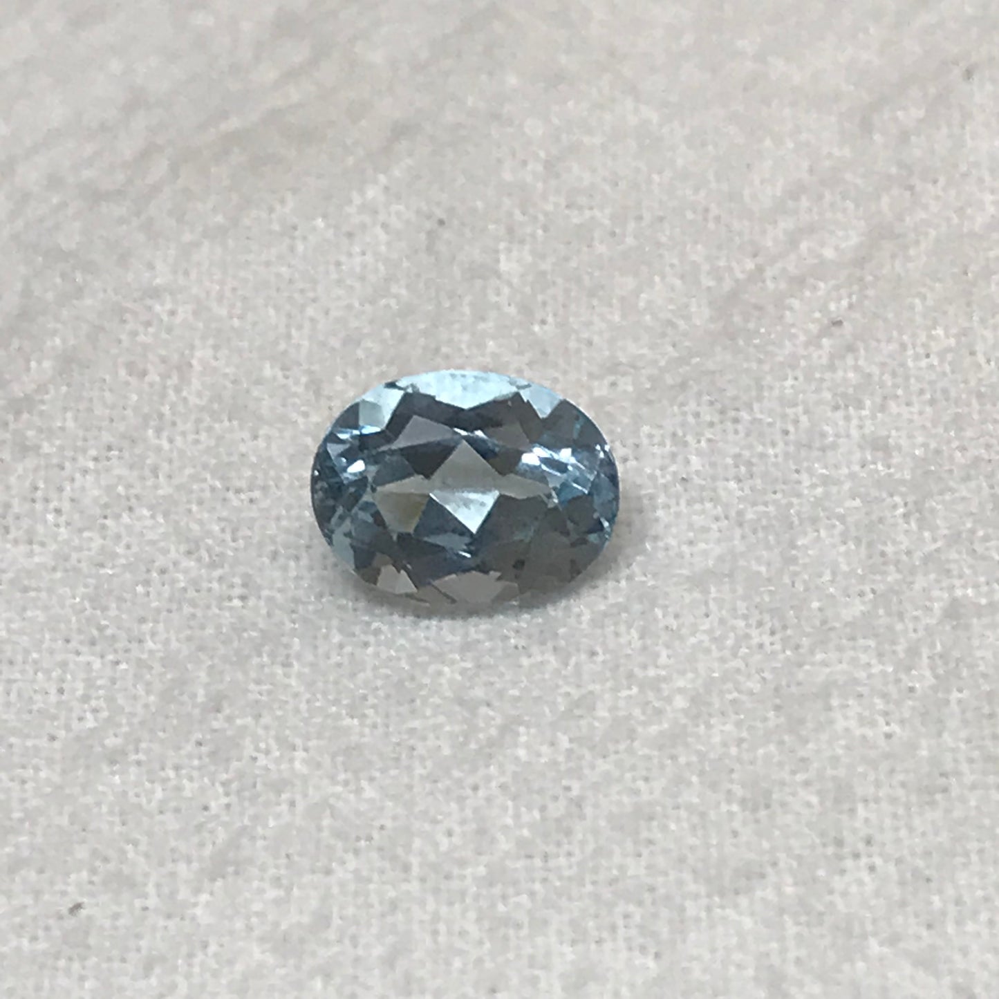 9x7mm Blue Aquamarine, 1.83 Carat Light Blue Oval Cut Natural Loose Gem Faceted Gemstone Beryl March Birthstone